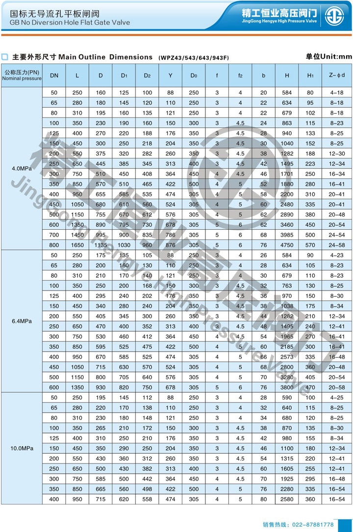 国标无导流孔平板闸阀 国标无导流孔平板闸阀