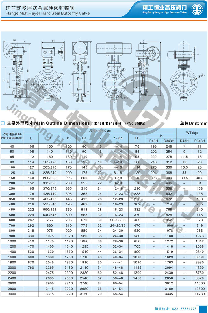 法兰式多层次金属硬密封蝶阀 法兰式多层次金属硬密封蝶阀
