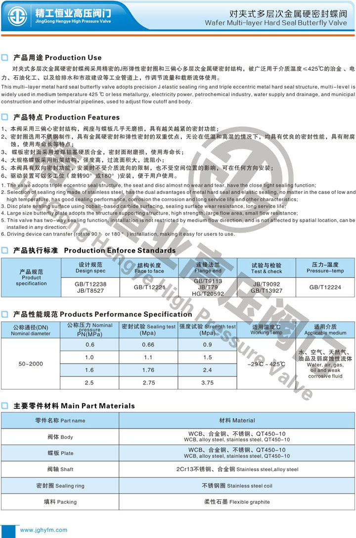 对夹式多层次金属硬密封蝶阀 对夹式多层次金属硬密封蝶阀