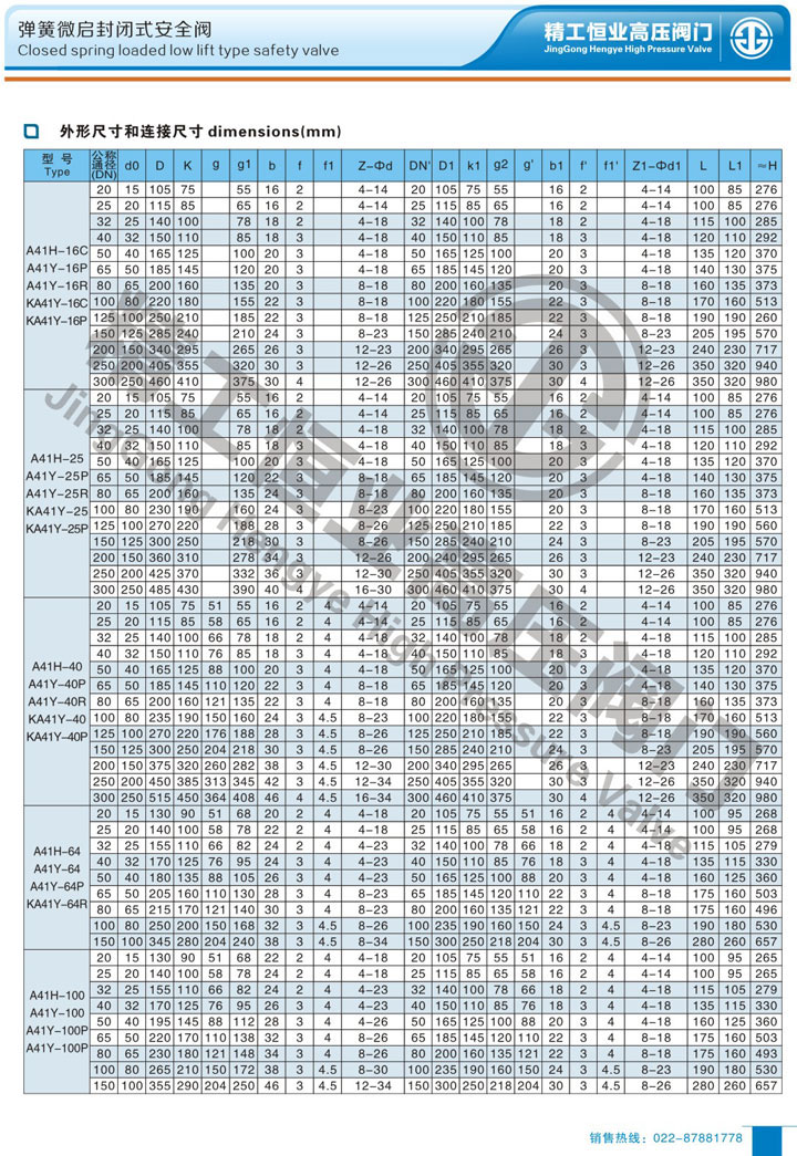 弹簧微启封闭式安全阀 弹簧微启封闭式安全阀