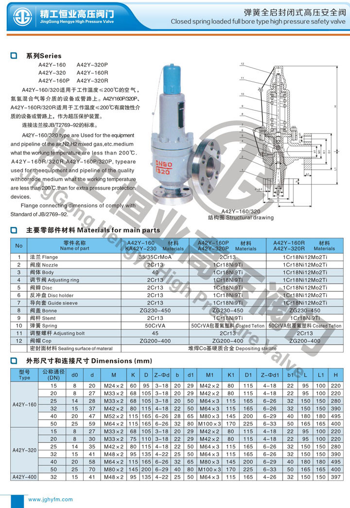 弹簧全启封闭式高压安全阀 弹簧全启封闭式高压安全阀